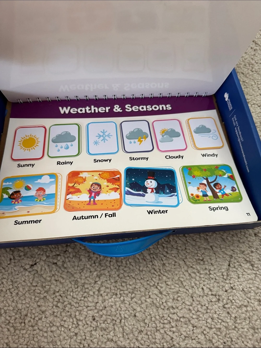 Busy Book Montessori Method Activity Book for Kids - Blue